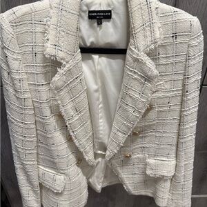 Generation Love Women's Ivory Tweed Blazer